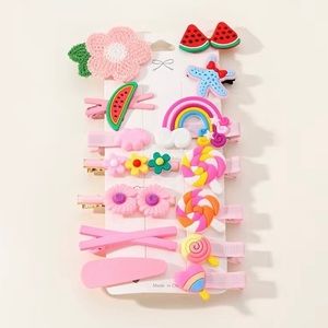 Adorable 14 pc hair clips